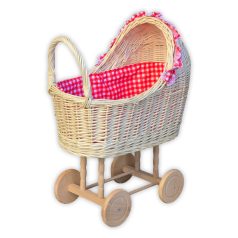 Weißer Kinderwagen in verschiedenen Farben