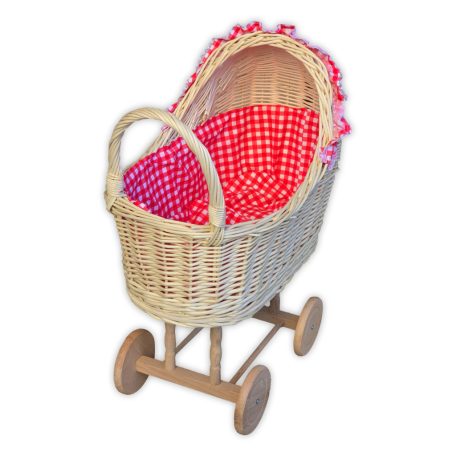 Weißer Kinderwagen in verschiedenen Farben