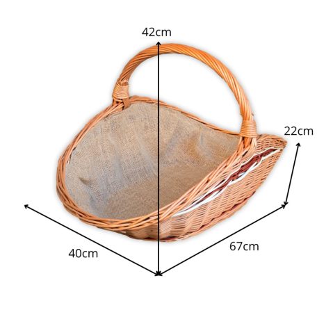 Kandalló kosár több méretben béléssel