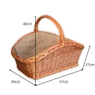 Kandalló kosár béléssel 57x40x27(40)cm 