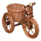 Weidenfahrrad-Blumentopf in verschiedenen Größen (natur) 