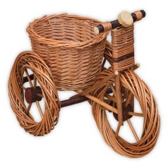 Weidenfahrrad-Blumentopf in verschiedenen Größen (natur) 