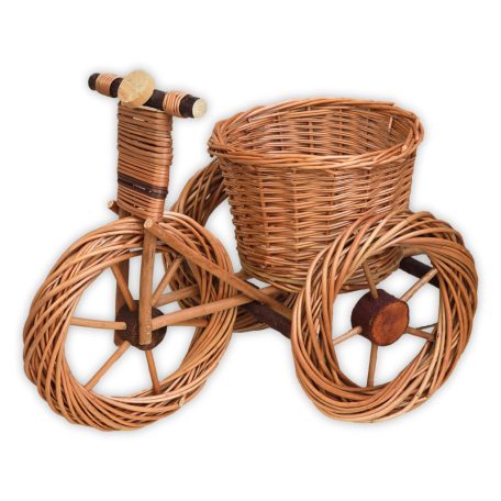 Weidenfahrrad-Blumentopf in verschiedenen Größen (natur) 