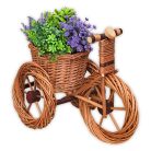 Weidenfahrrad-Blumentopf in verschiedenen Größen (natur) 