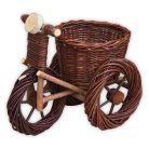 Fahrradtopf aus Weidengeflecht (dunkelbraun) 