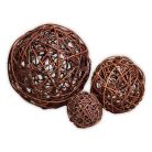 Decorative wicker globe in several sizes