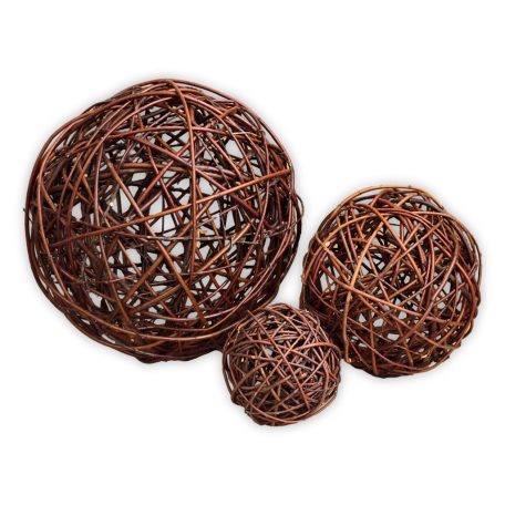 Decorative wicker globe in several sizes