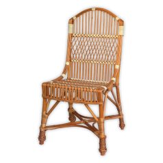 Woven wicker chair