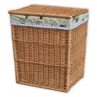 Quadratischer Wäschekorb mit Innenfutter