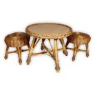 Wicker seating set for children