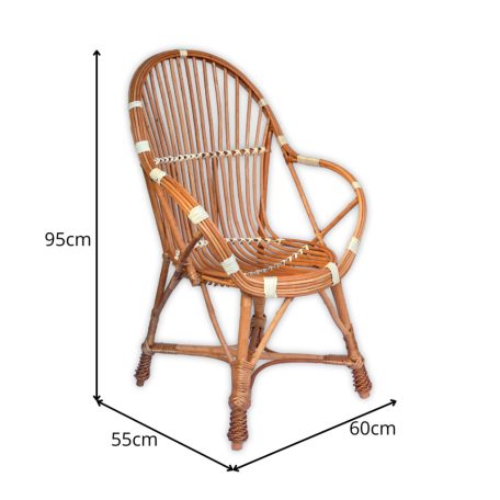 Sessel aus Korbgeflecht