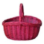 Wine red shopping basket 35x29x19(32)cm