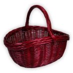 Wine red shopping basket 35x29x19(32)cm