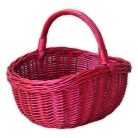 Bordó bevásárló kosár 35x29x19(32)cm