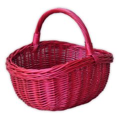 Bordó bevásárló kosár 35x29x19(32)cm