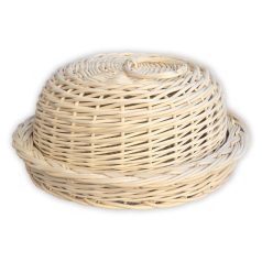 White bread basket round 32x13(21)cm