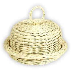 White bread basket round 32x13(21)cm