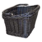 Fekete szögletes kerékpár kosár több méretben