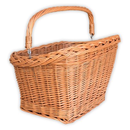 Natürlicher quadratischer Fahrradkorb in verschiedenen Größen