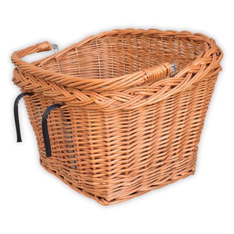 Natürlicher quadratischer Fahrradkorb in verschiedenen Größen