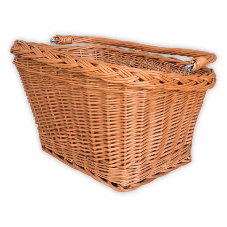 Natürlicher quadratischer Fahrradkorb in verschiedenen Größen