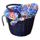 Kék kerékpár kosár béléssel