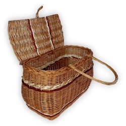 Lidded bicycle basket with Klickfix connector 38x20x27/43