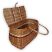 Shopping basket with lid 40x20x25(44)cm