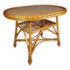 Fonott ovális asztal  (100x70x75cm)