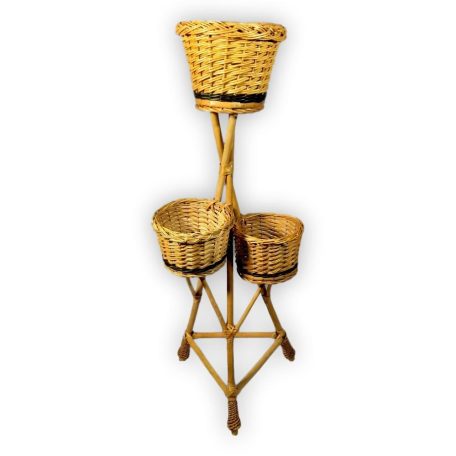 Fonott virágtartó állvány (3-4-5 kaspóval)