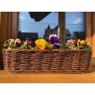 Fonott vessző balkonláda több méretben