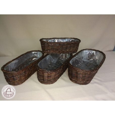 Fonott vessző balkonláda több méretben