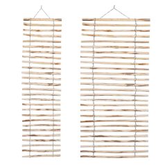   Haselnussholz Kleinzaun, Beeteinfassung 35x500cm (7-8cm Abstand)