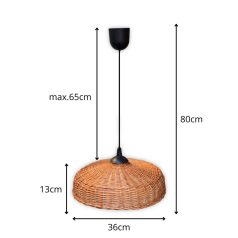 Fonott mennyezeti lámpa E27