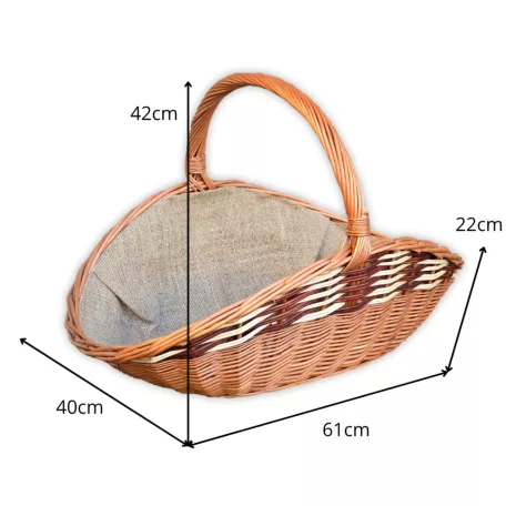 Kandalló kosár több méretben béléssel