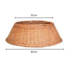 Óriás karácsonyfa talp takaró, Natúr 55/85x26cm