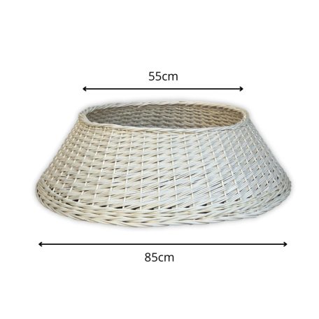 Óriás karácsonyfa talp takaró, Fehér 55/85x26cm