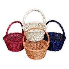 Round kids basket in several colours