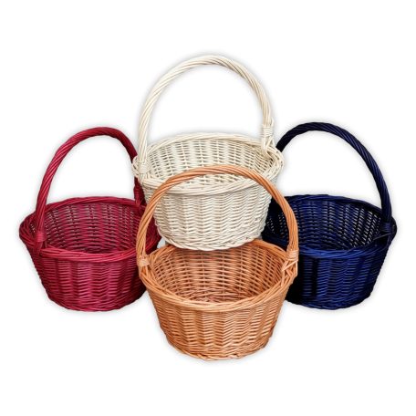 Round kids basket in several colours