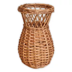 Braided flower vase (19x11 cm)