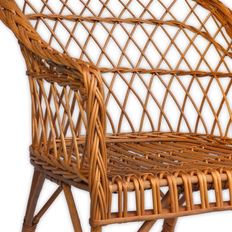 Fonott rattan fotel