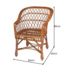 Fonott rattan fotel