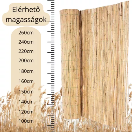 Erkély árnyékoló nádszövet 100x300 cm