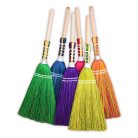 Coloured Short-Handled Sorghum Broom