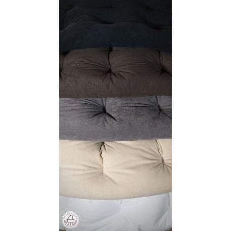 Hanging armchair oval, with stand and cushion