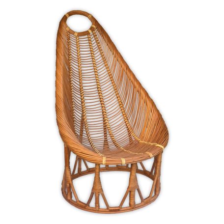 Rattan kagylófotel