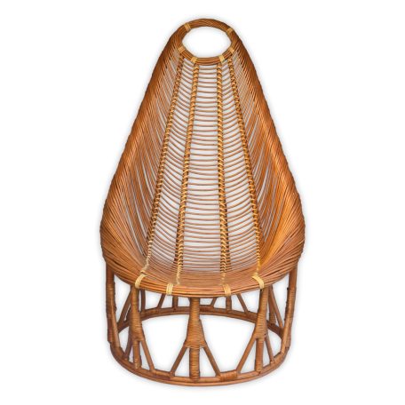 Rattan kagylófotel