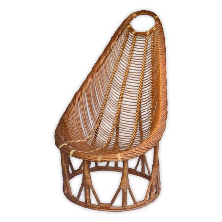 Rattan kagylófotel