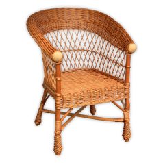 Woven Rattan Armchair