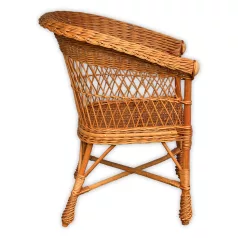 Woven Rattan Armchair